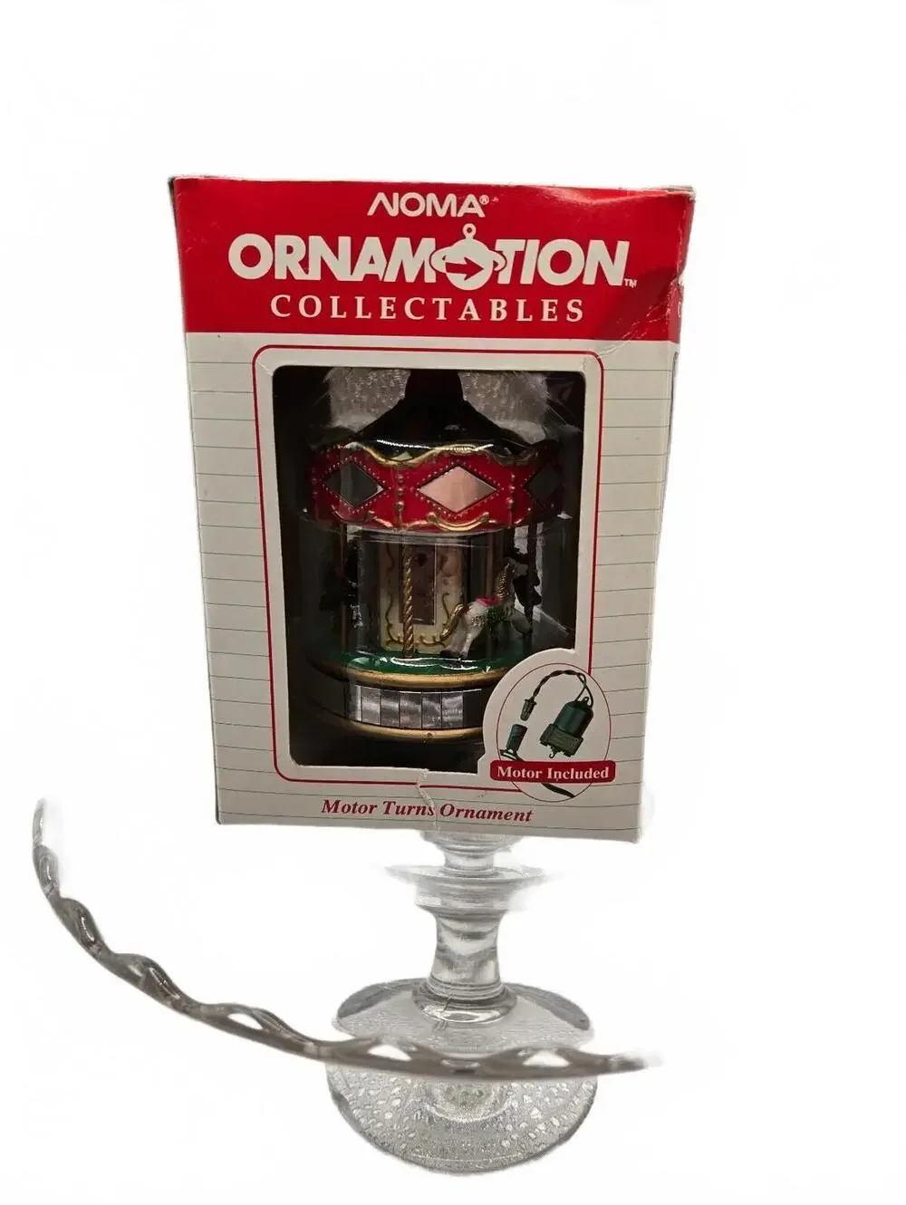 Birdcage NOMA Ornamotion Collectables Motor Turns Ornament Christmas
